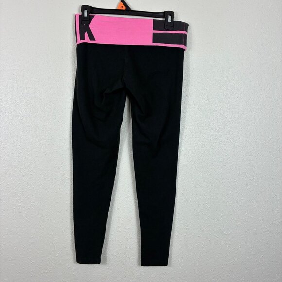 PINK Y2K Foldover Leggings Yoga Pants Small Sporty - Picture 6 of 8